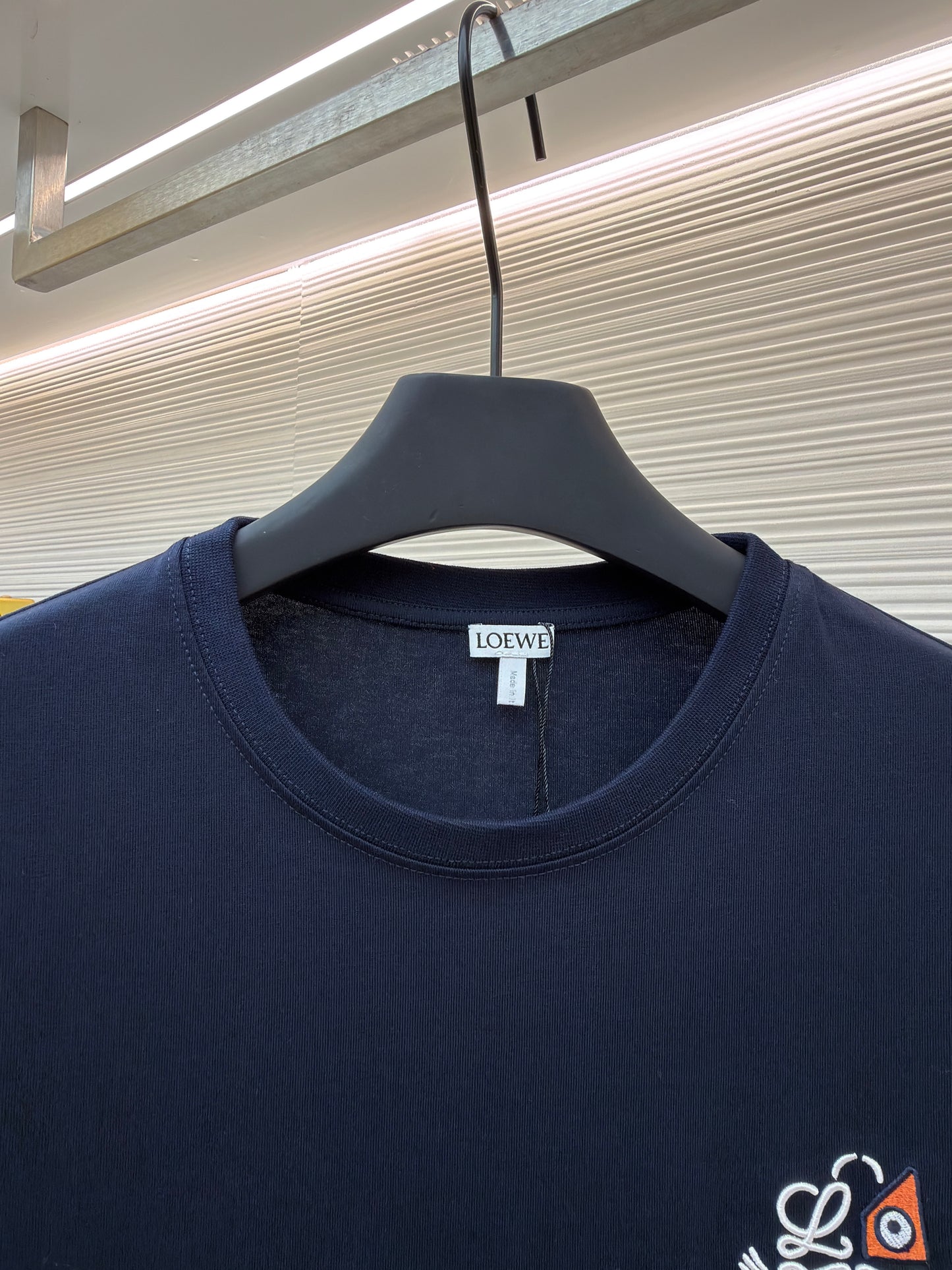 Dark Blue and White T-Shirt