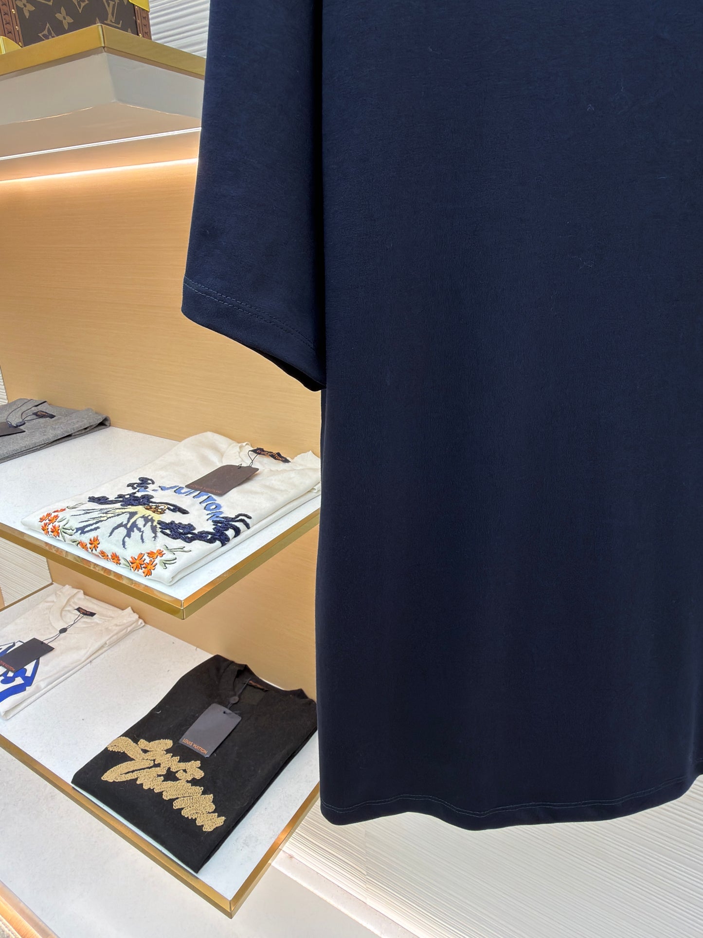 Dark Blue and White T-Shirt