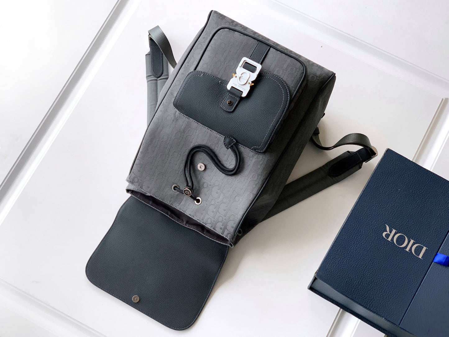 Blue and Grey Backpack