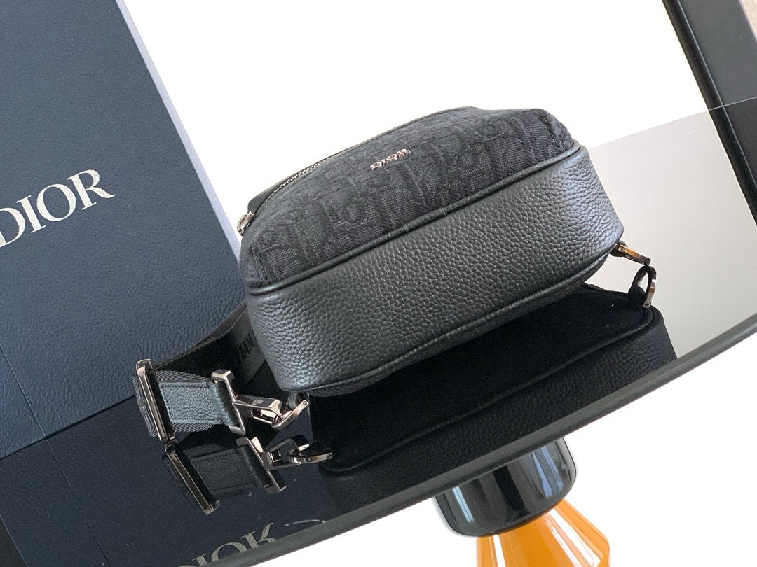 Black and Beige Backpack