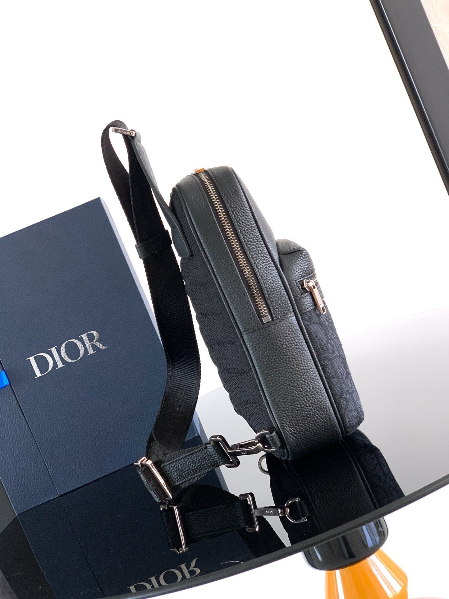 Black and Beige Backpack