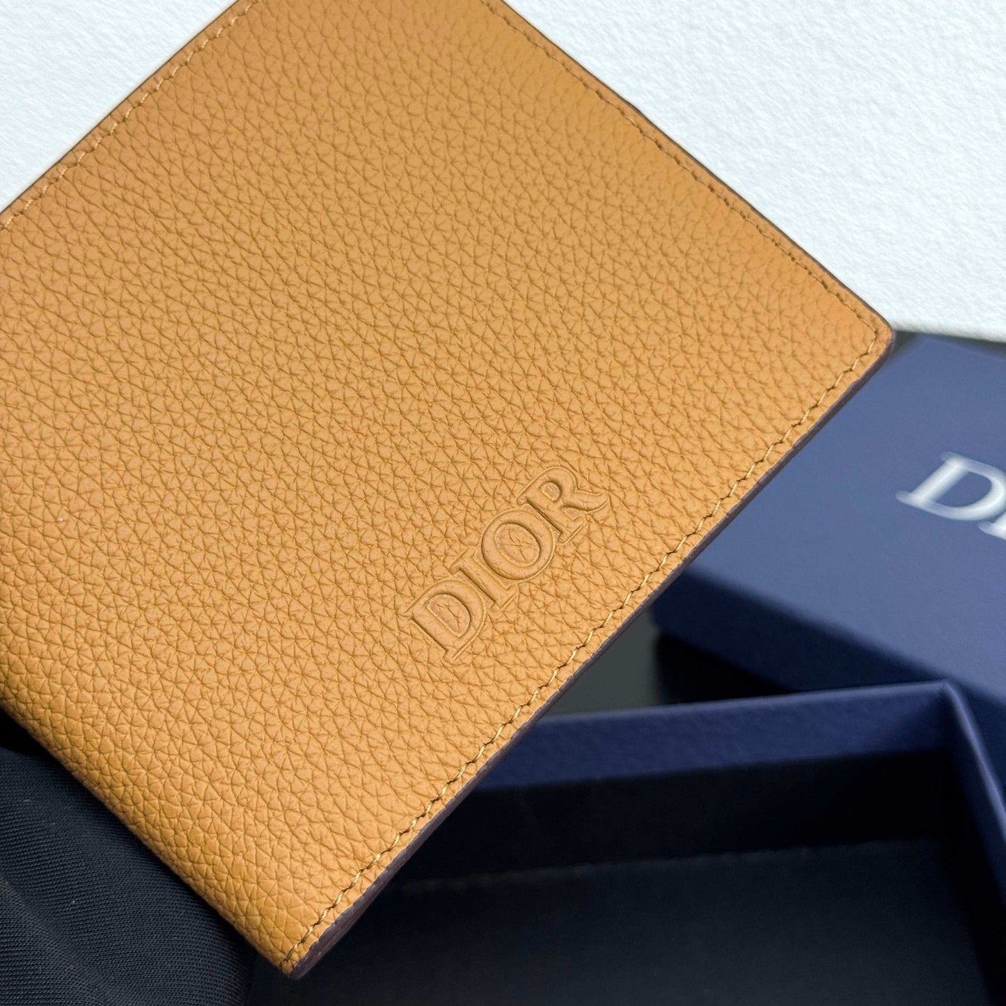 Camel and Black Wallet