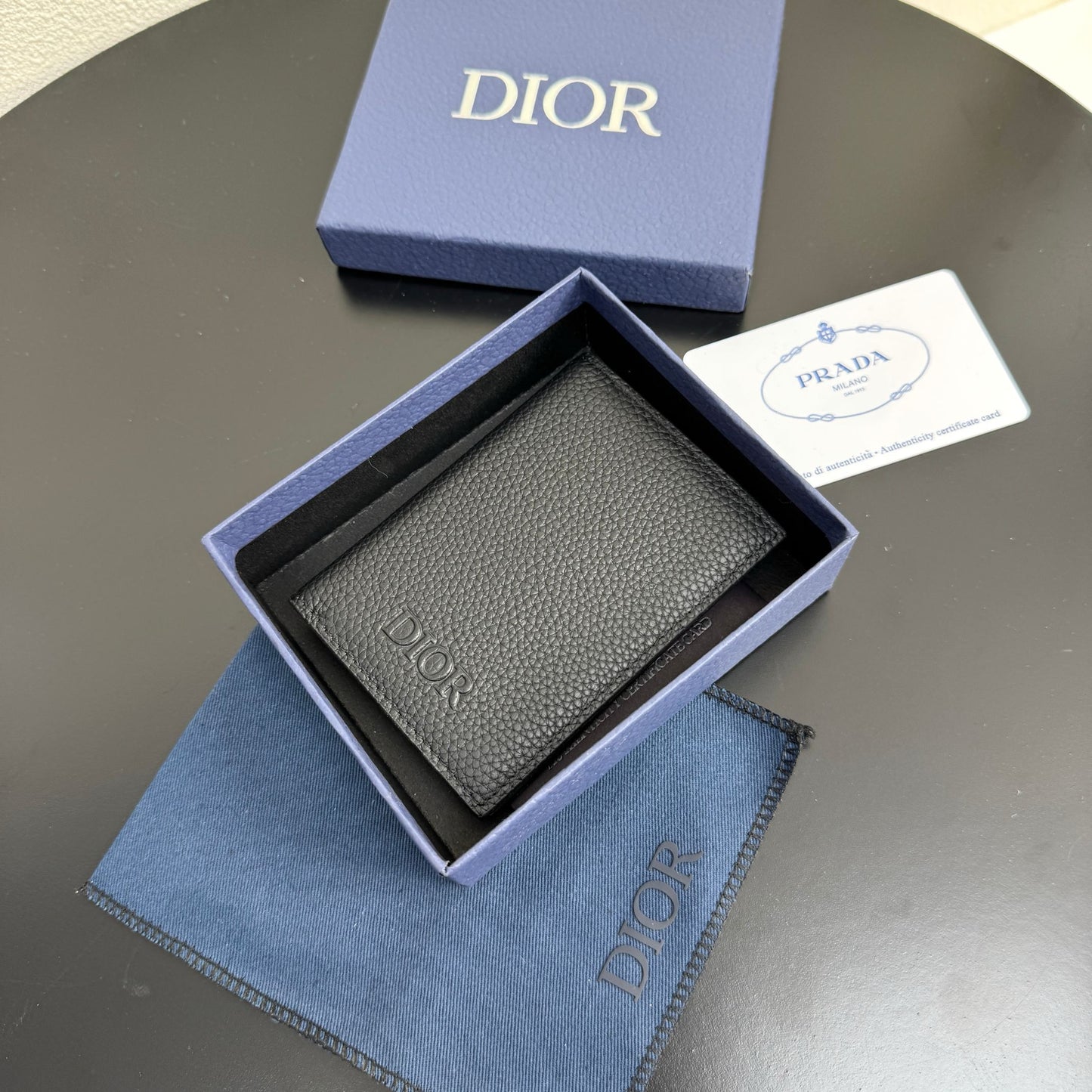 Camel and Black Wallet