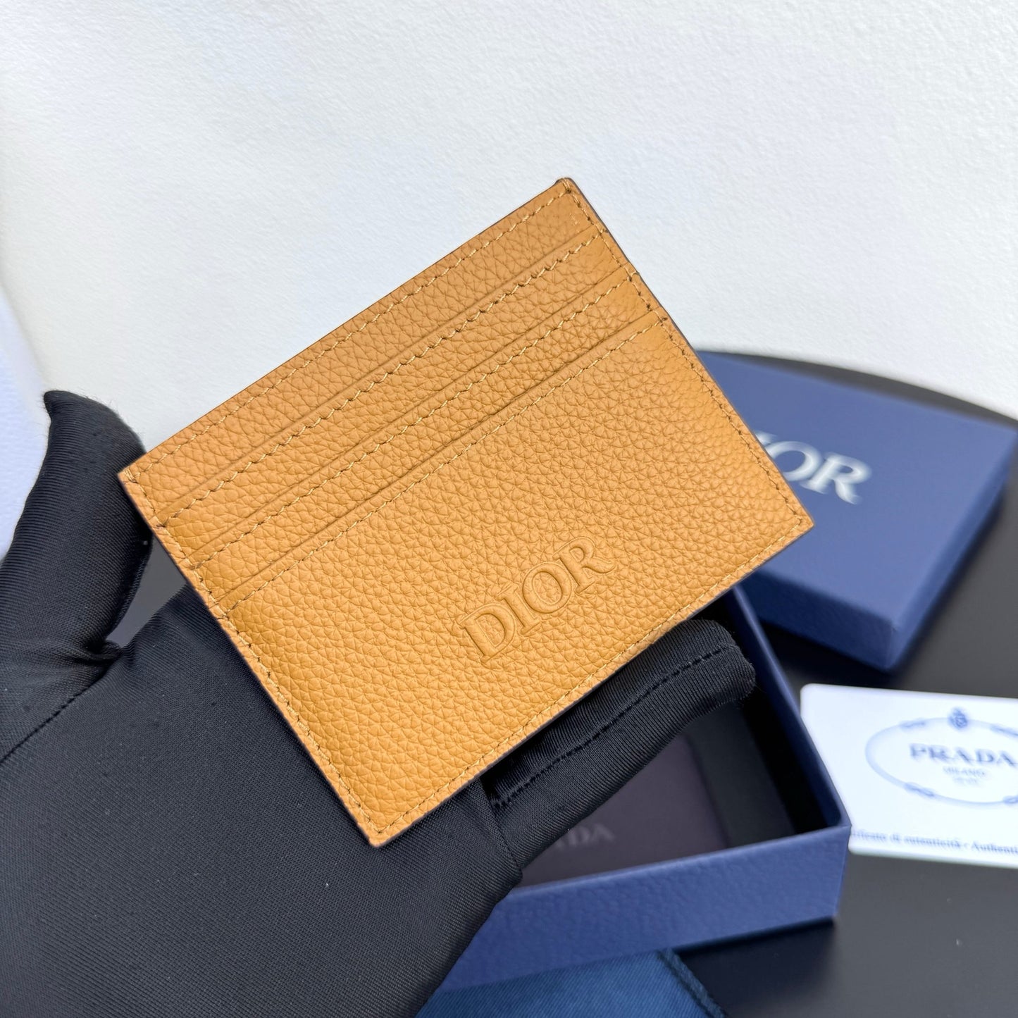 Camel and Black Wallet