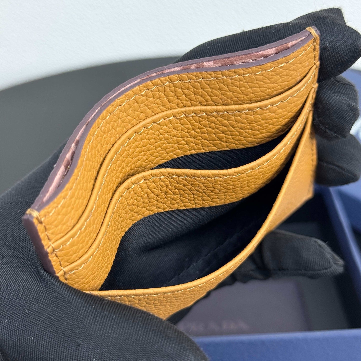 Camel and Black Wallet