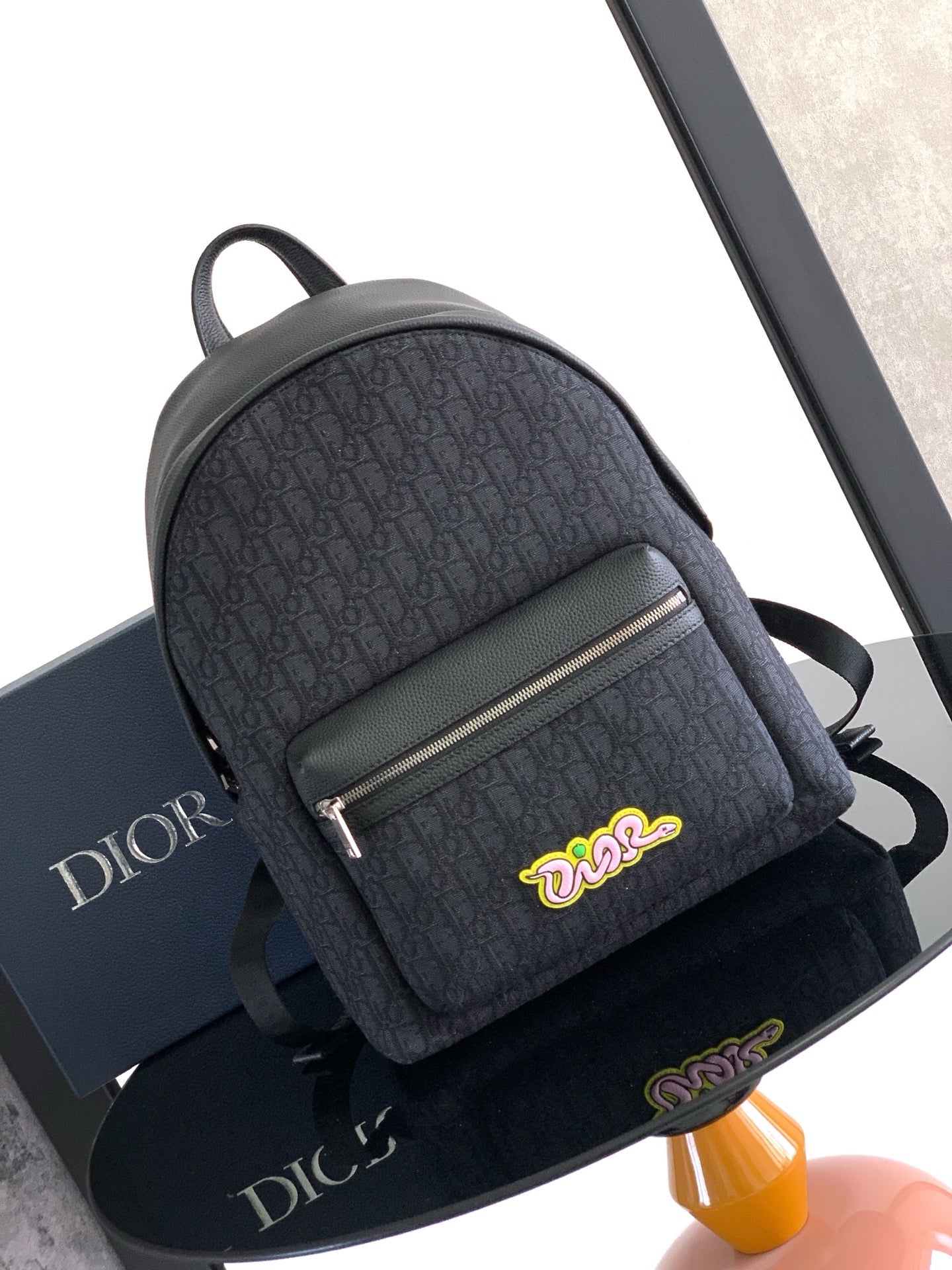 Dark Blue and Black Backpack