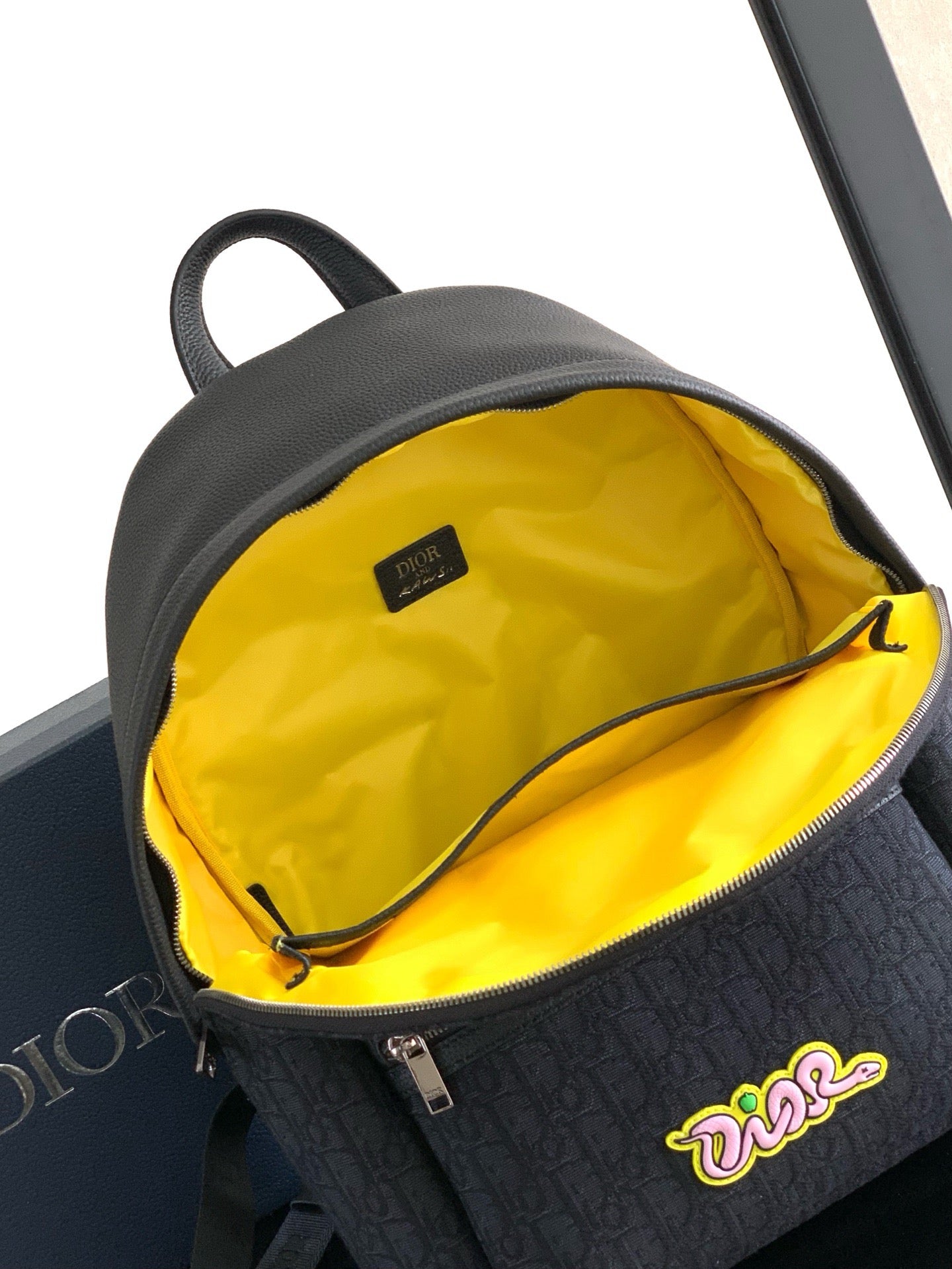 Dark Blue and Black Backpack