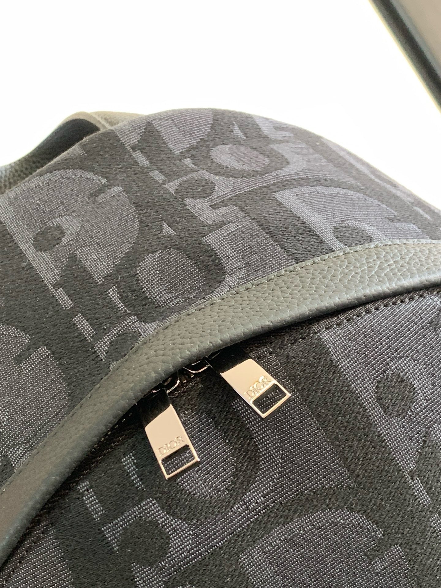 Dark Blue and Beige Backpack