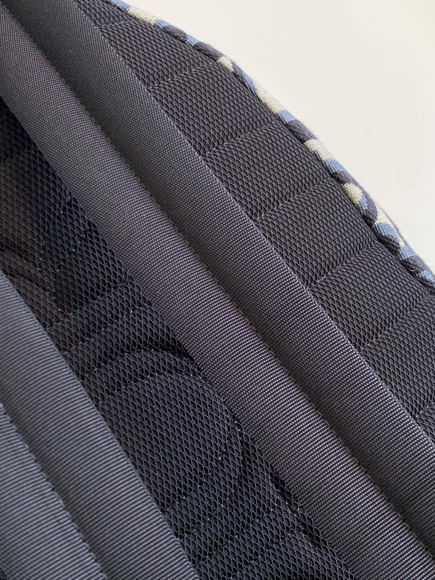 Dark Blue and Beige Backpack