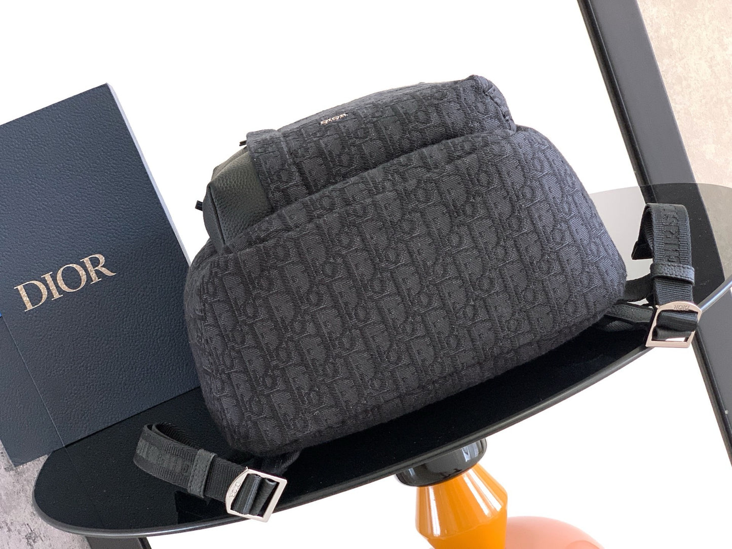 Black and Beige Backpack