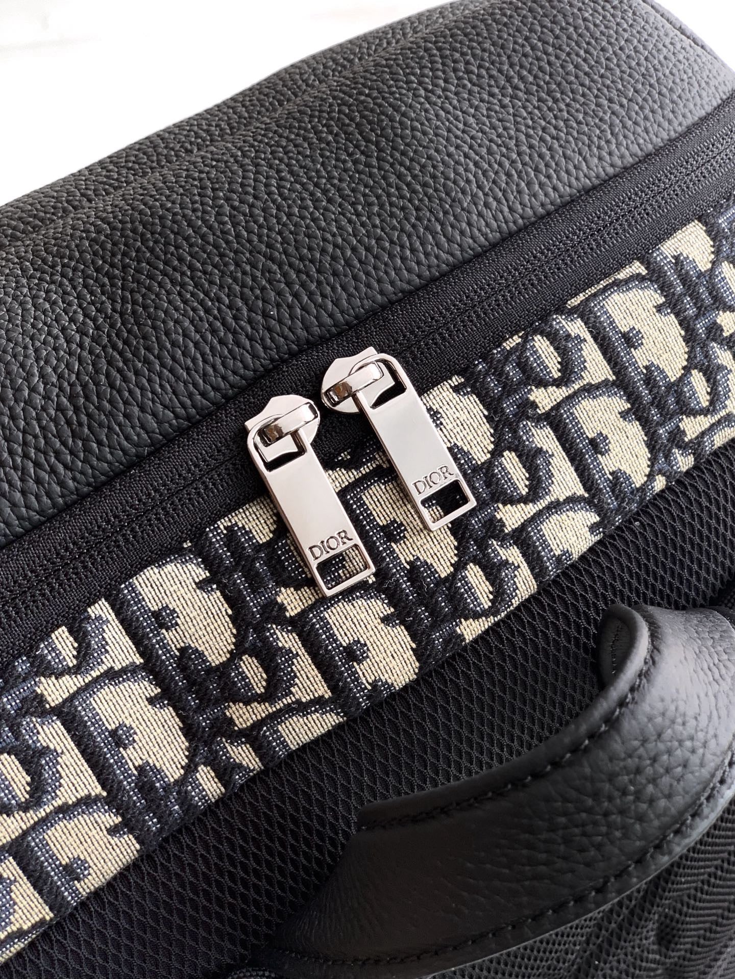 Black and Beige Backpack