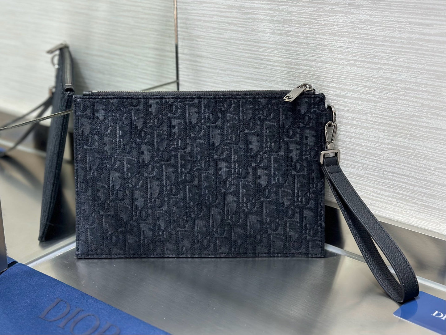 Dark Blue and Beige Bag