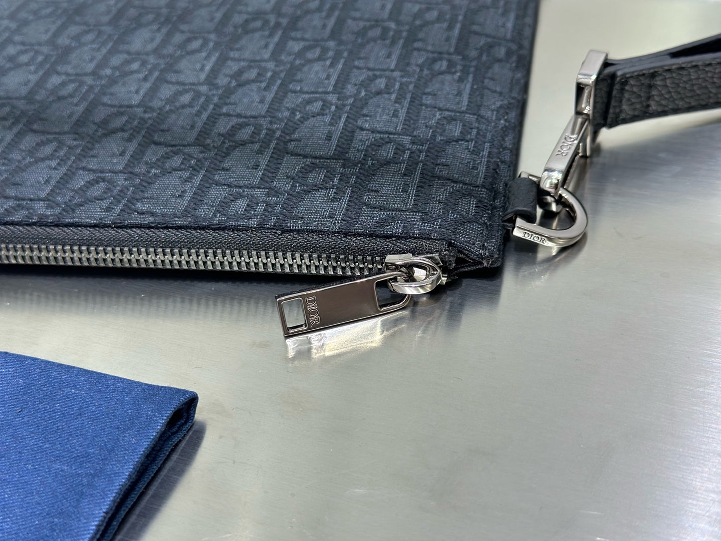 Dark Blue and Beige Bag