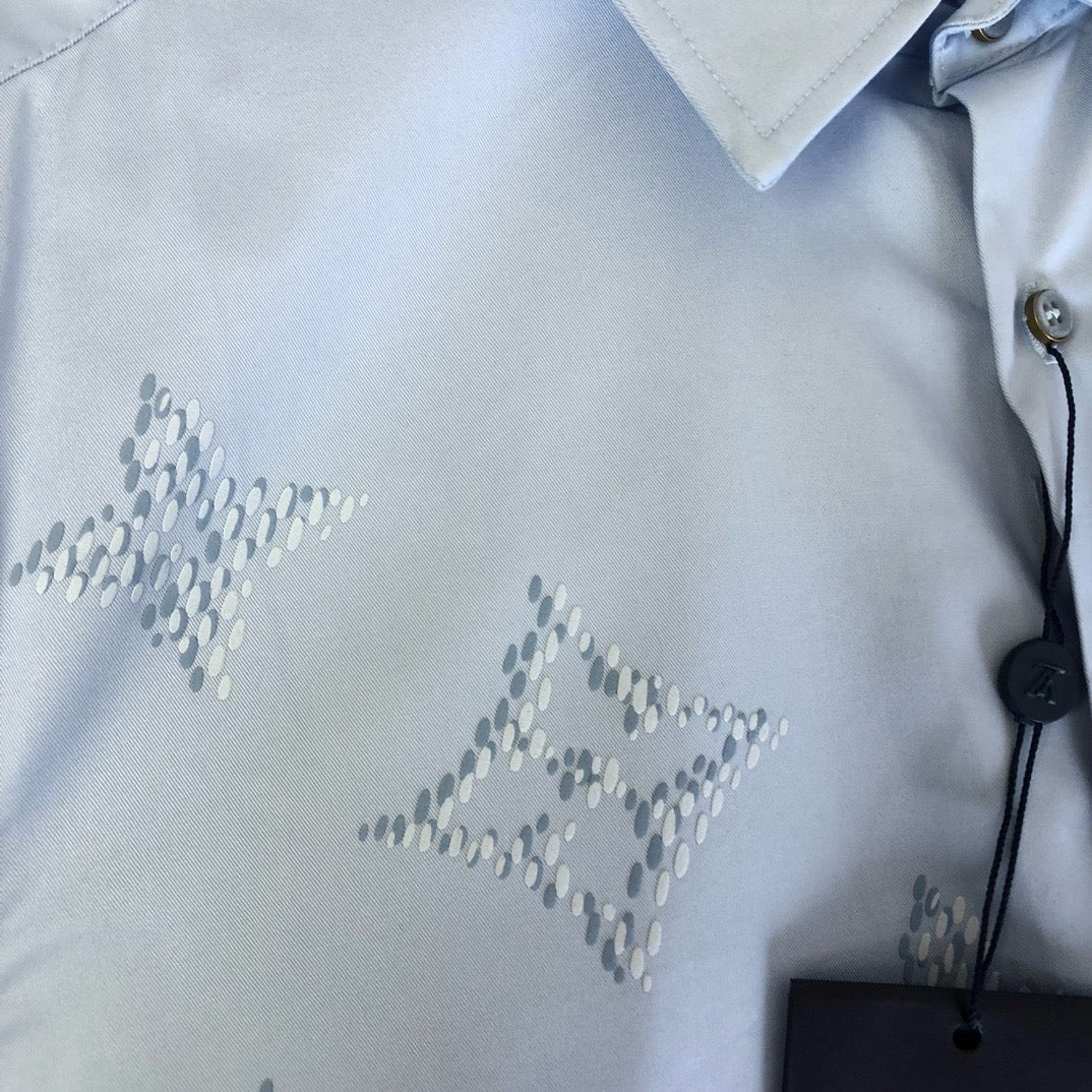 White and Sky blue Shirt