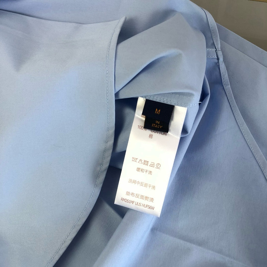 White and Sky blue Shirt