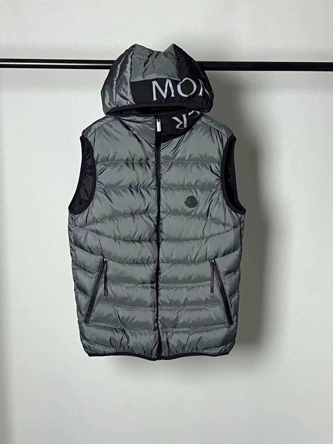 Black and Grey Vest