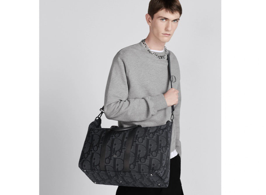 Blue and Black grey Bag