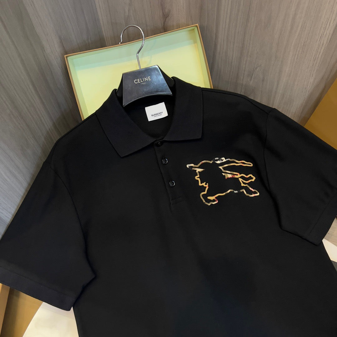 Black and Khaki Polo