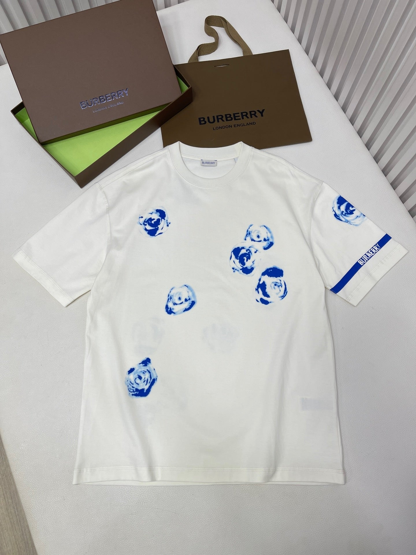 White and Sky blue T-shirt