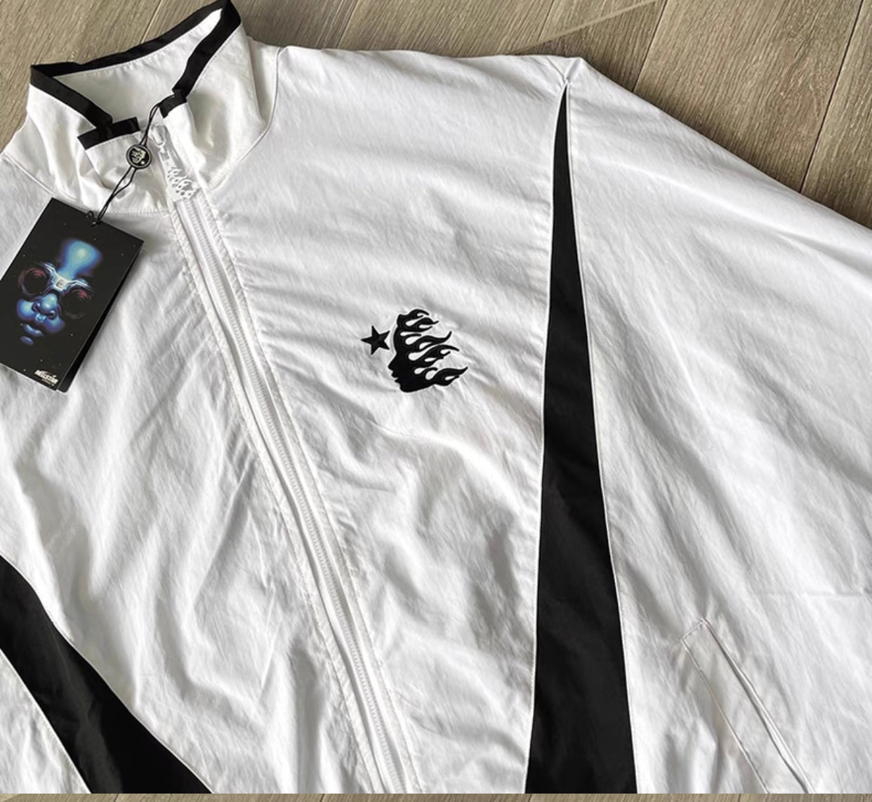 White Black Jersey With Pant