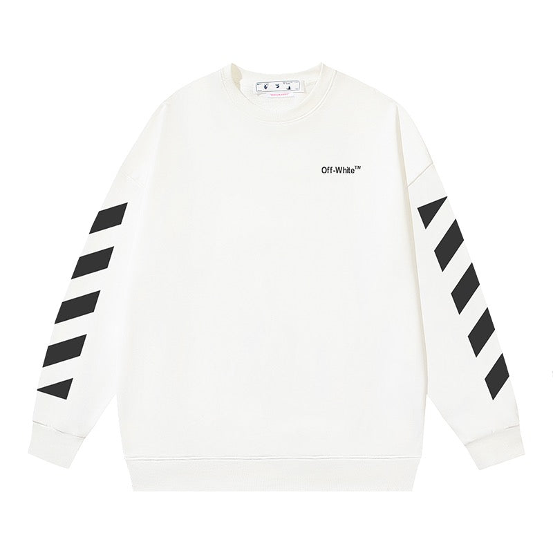 White and Black Sweatshirt