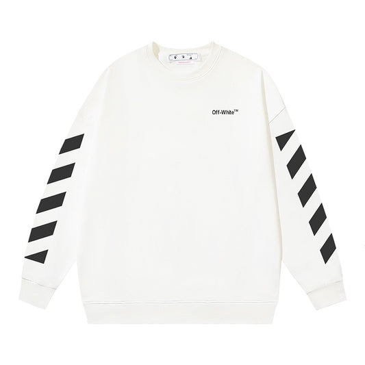 White and Black Sweatshirt