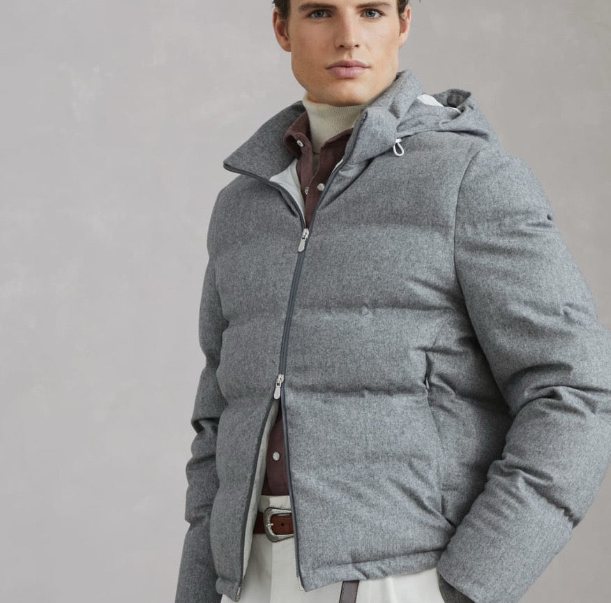 Light Gray and Dark Gray Jacket