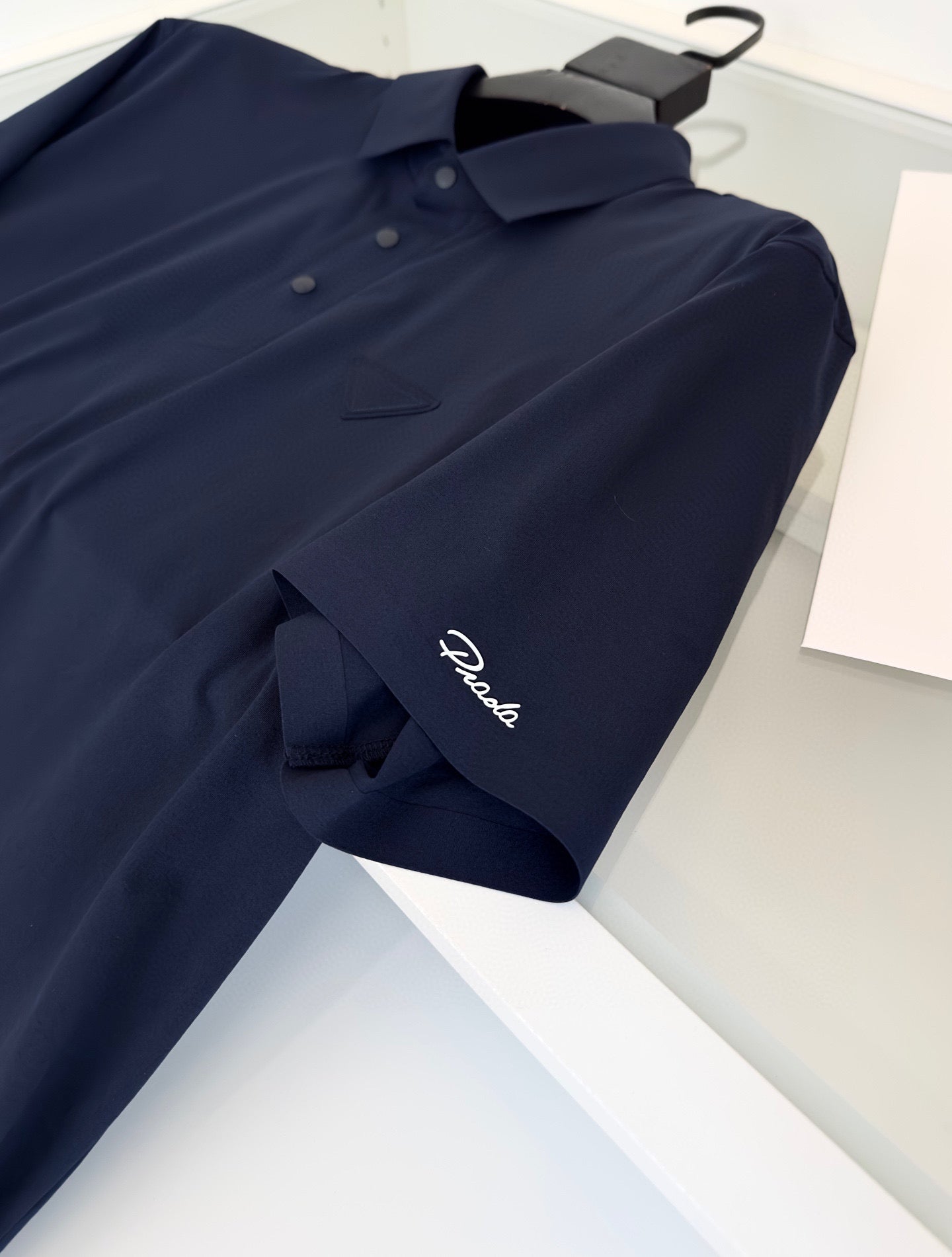 Dark Blue and White Polo