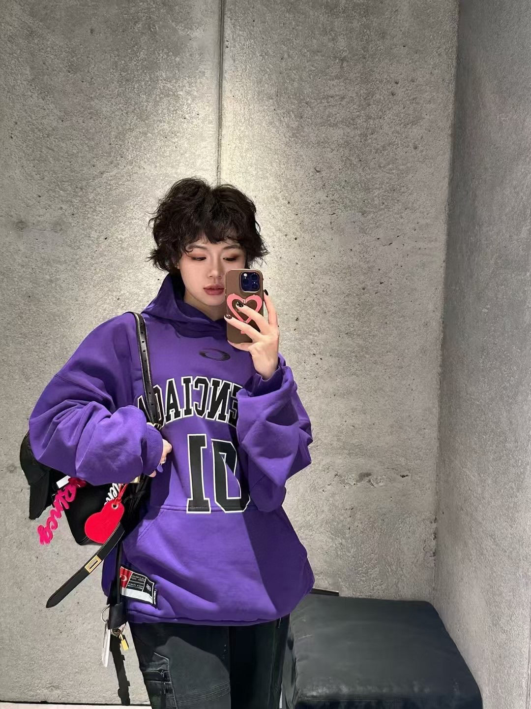 Black and Purple Hoodie