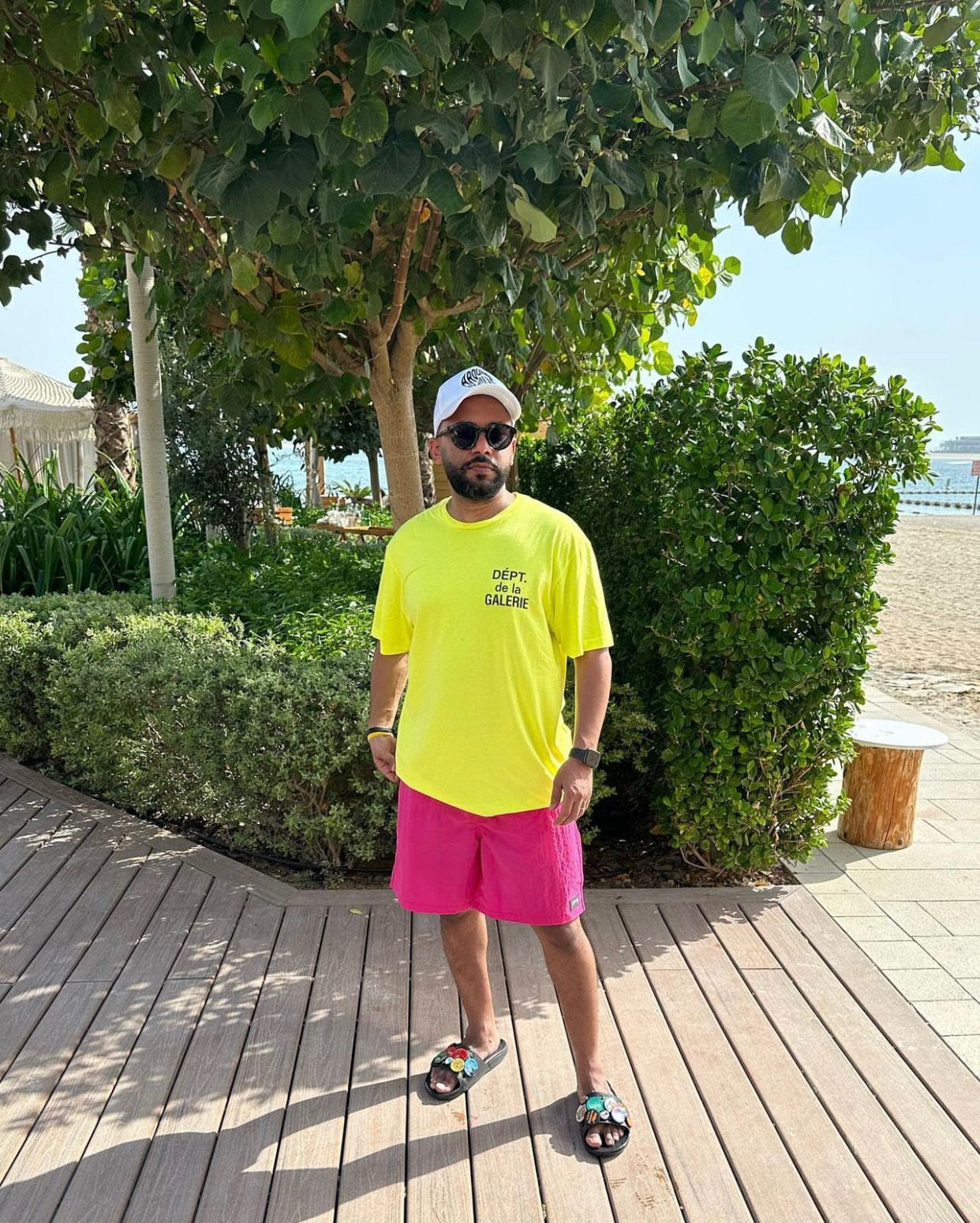 Yellow, Pink and yellow organe T-shirt