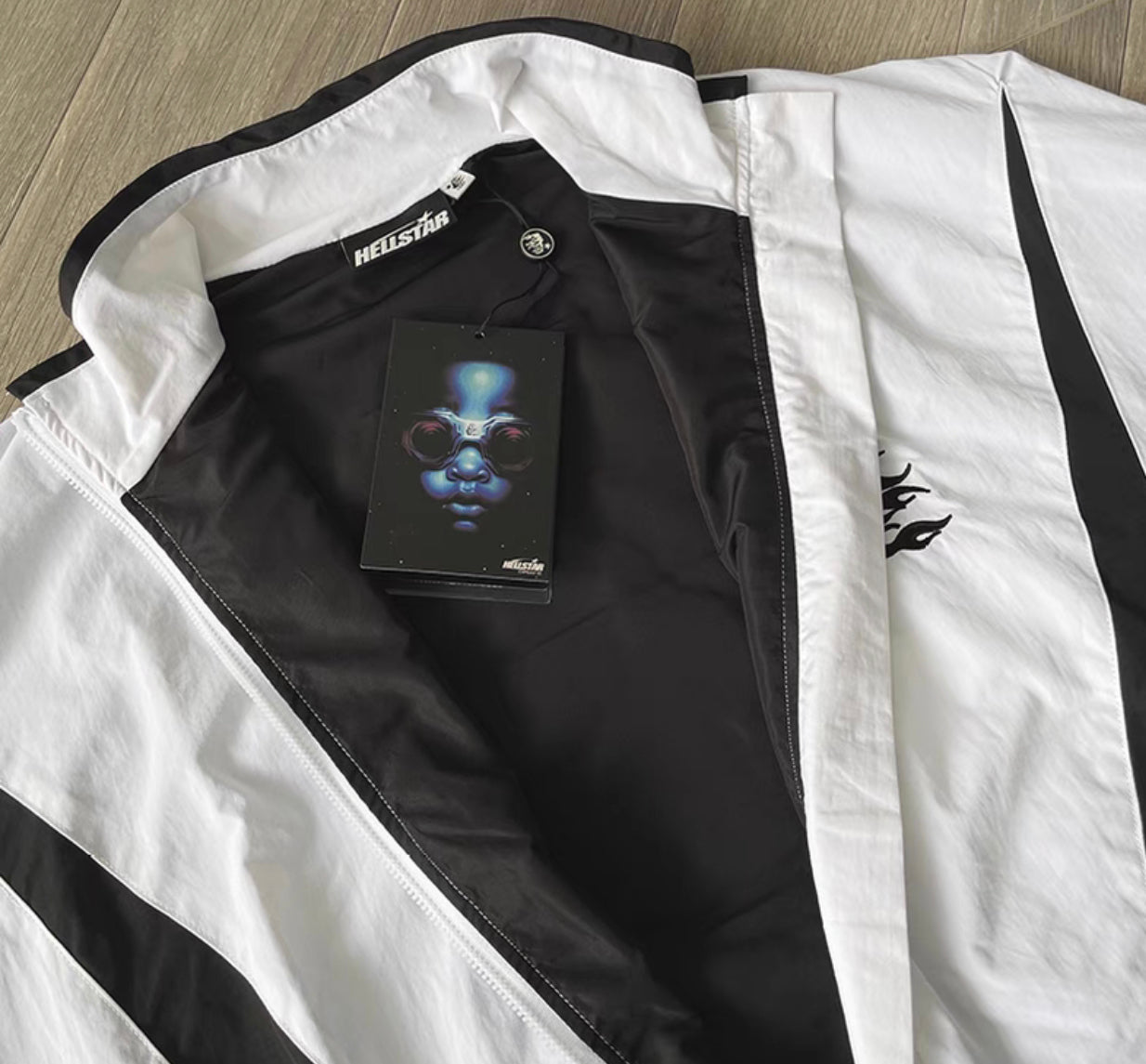 White Black Jersey With Pant