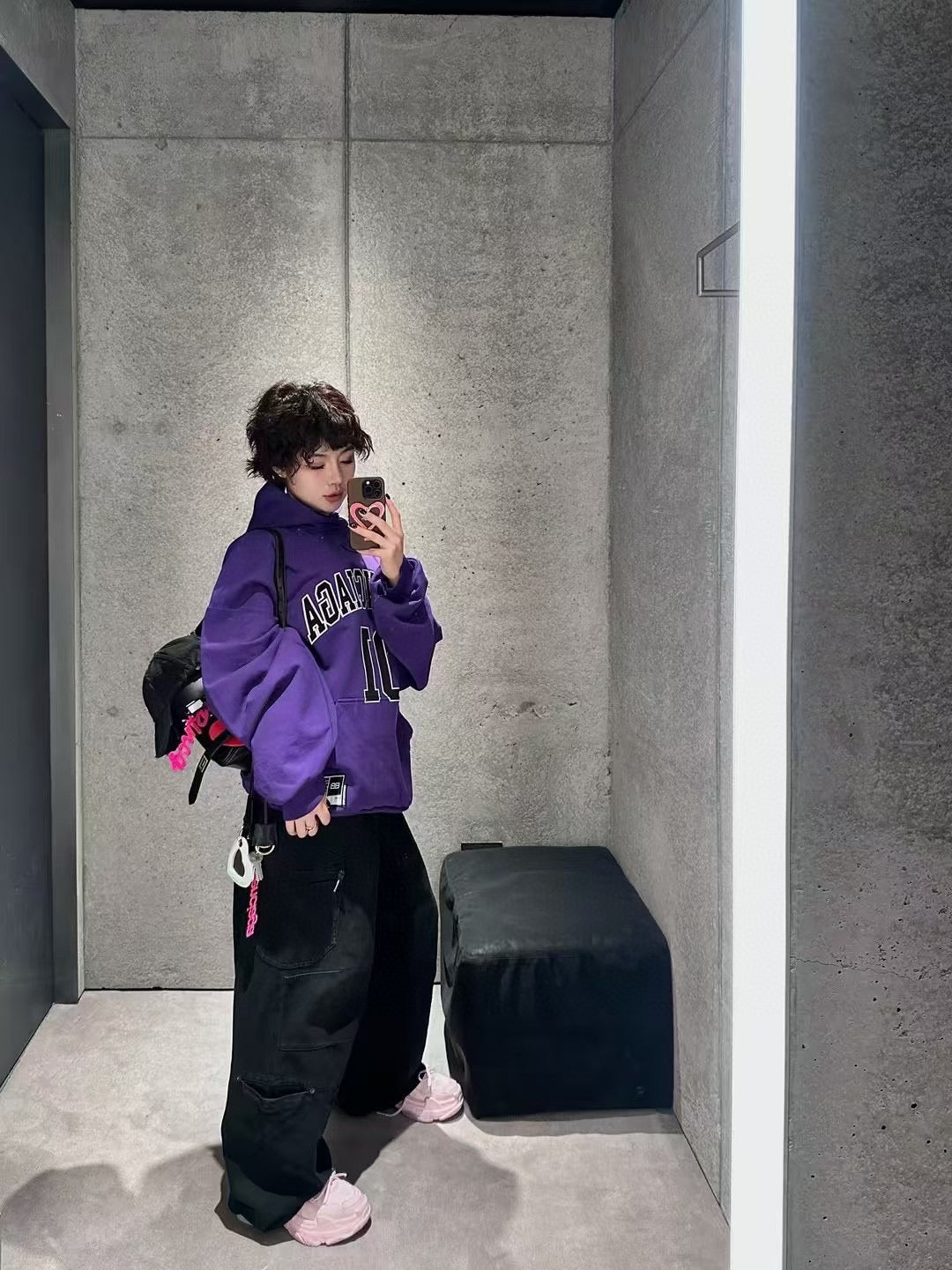 Black and Purple Hoodie