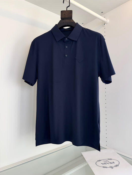 Dark Blue and White Polo