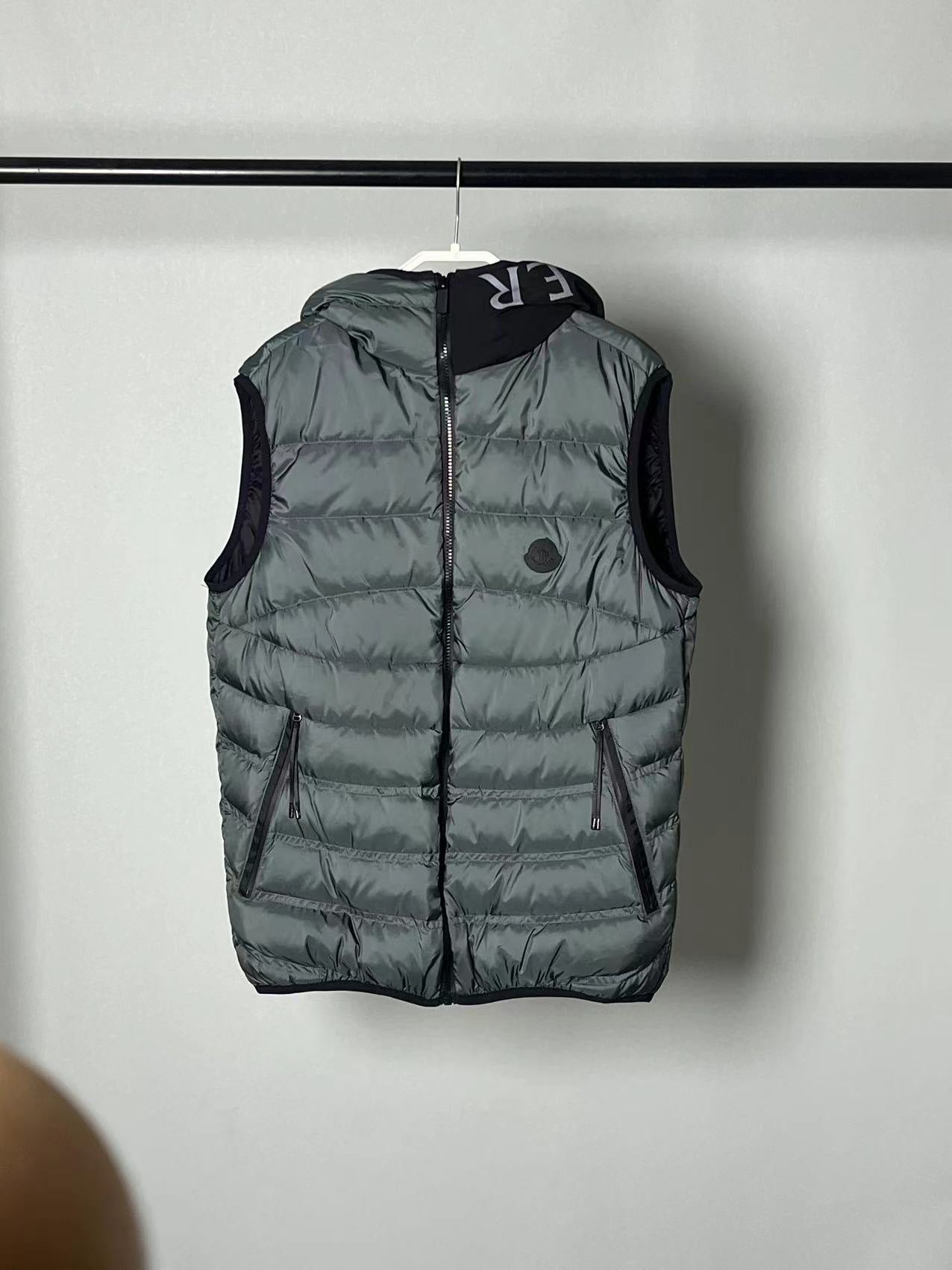 Black and Grey Vest