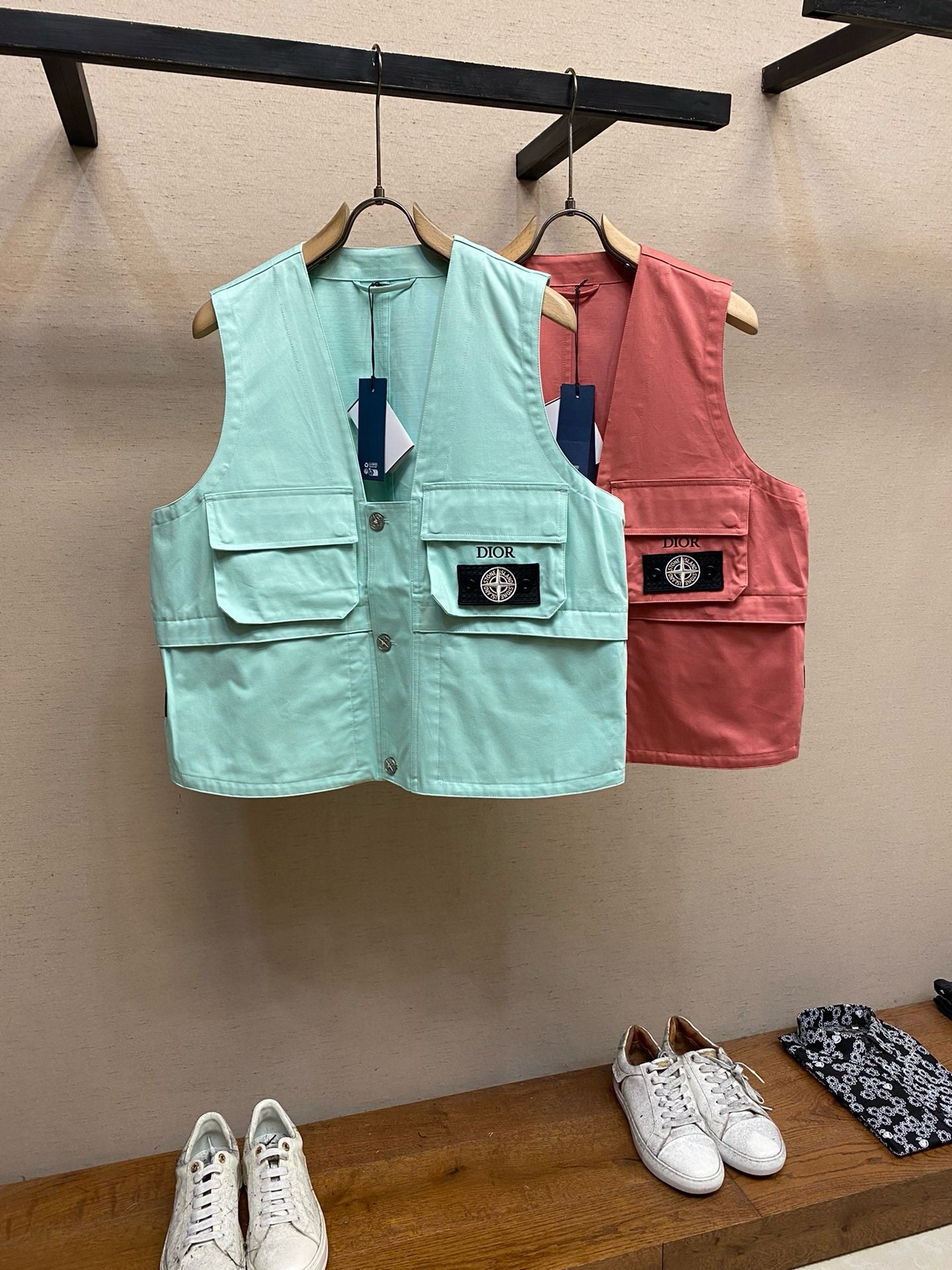 Sky blue and Pink Vest