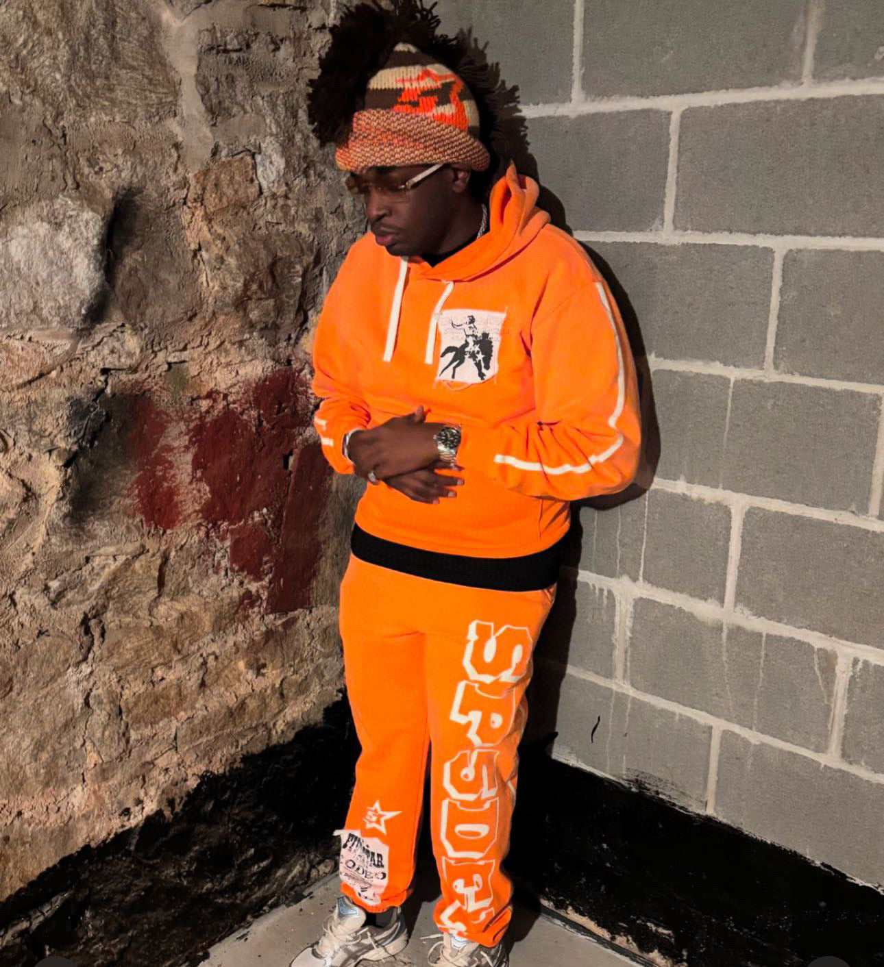 Orange Hoodie