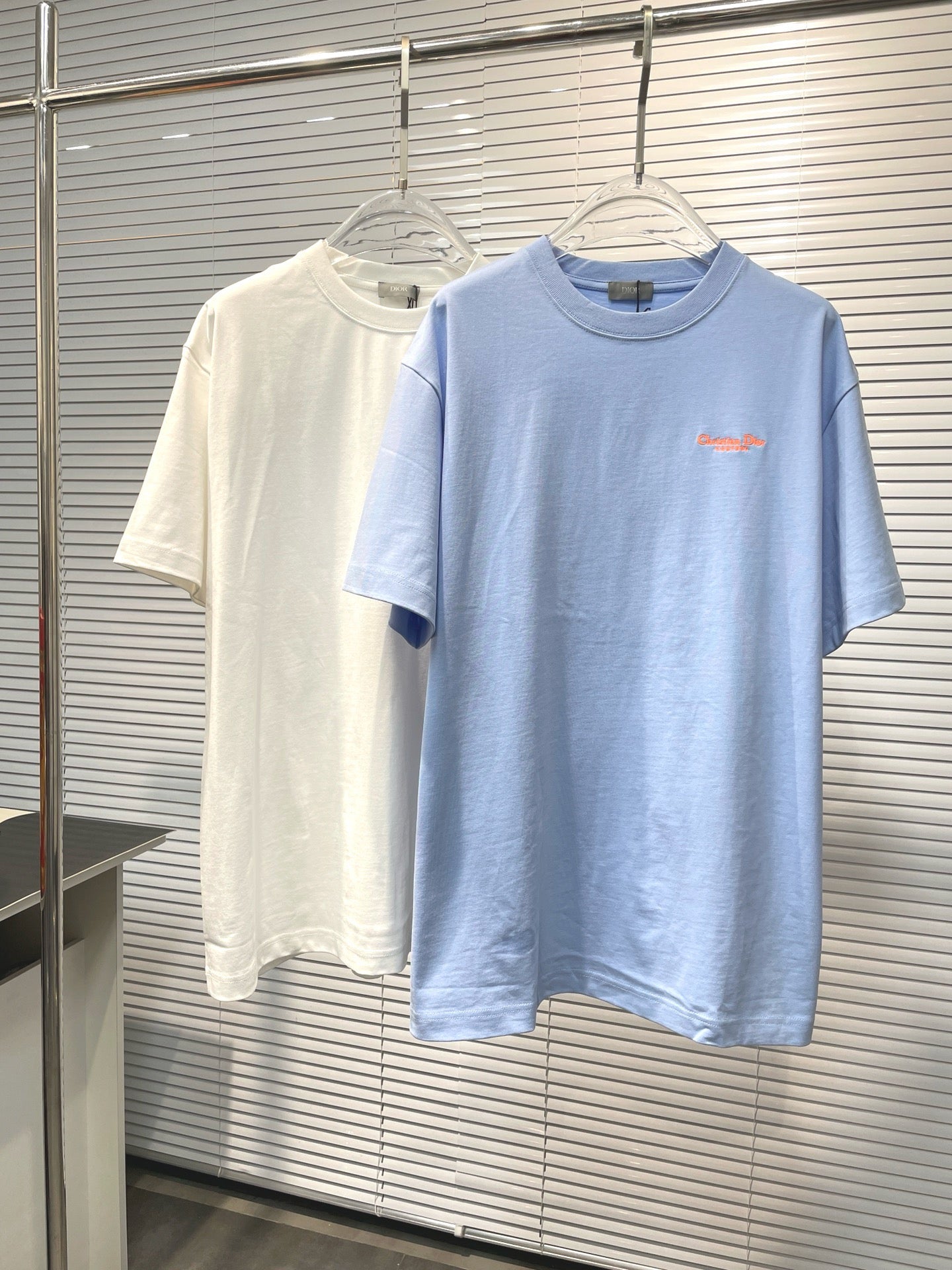 Sky blue and White T-shirt