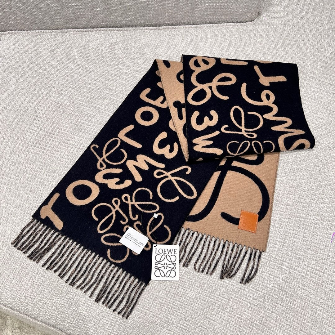 Black Khaki Scarf