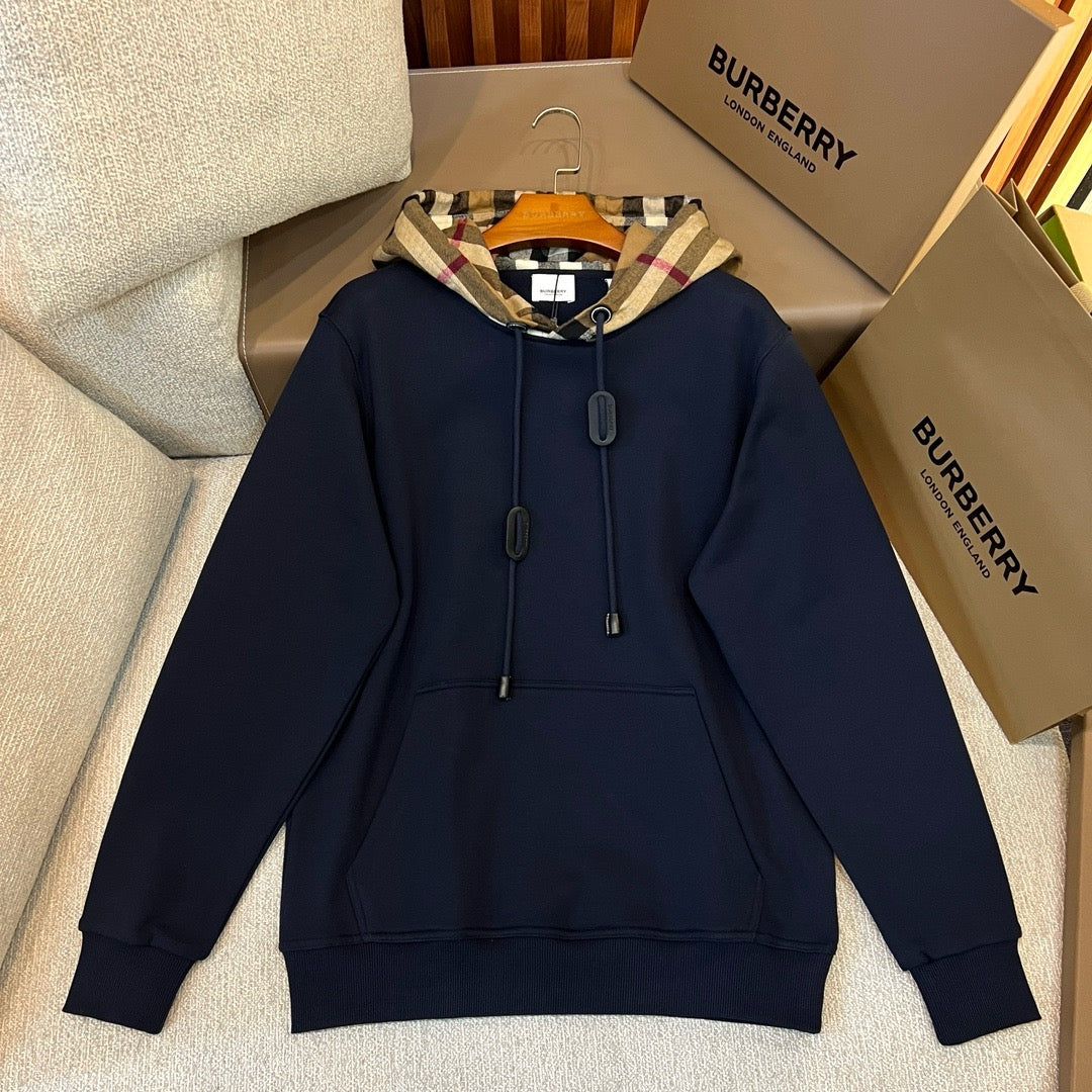 Black, Grey, Blue and Khaki Hoodie