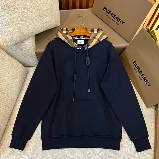 Black, Grey, Blue and Khaki Hoodie