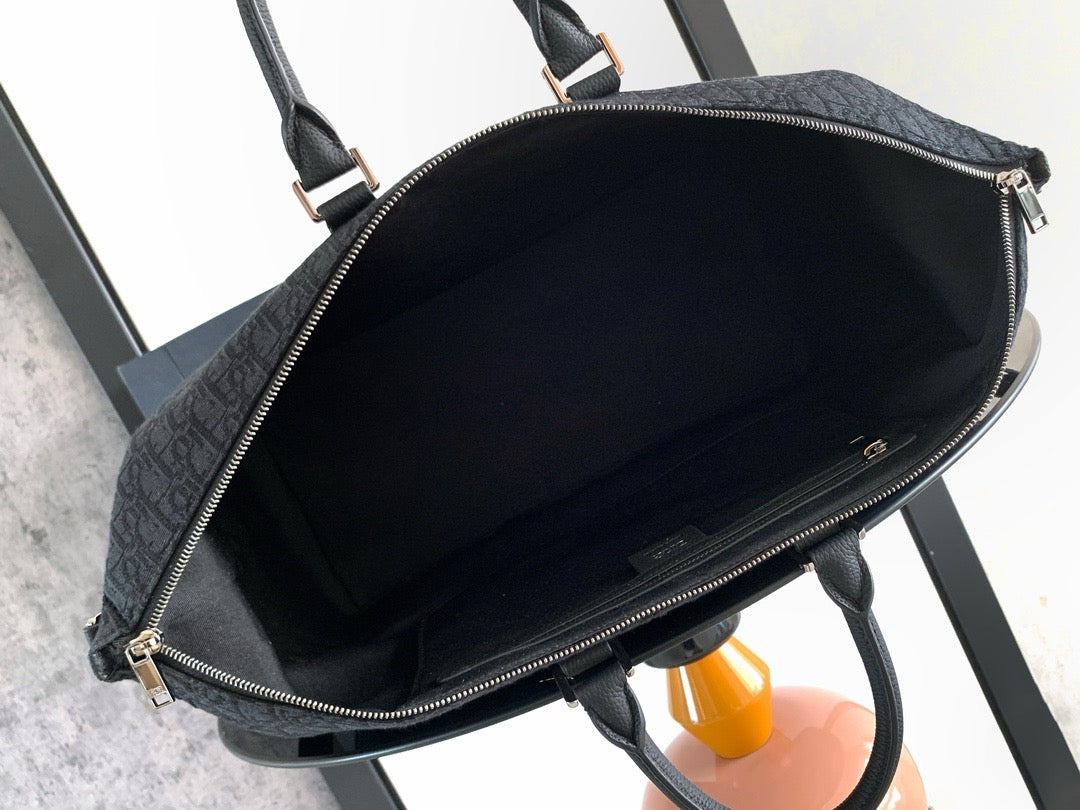 Apricot and Black Bag