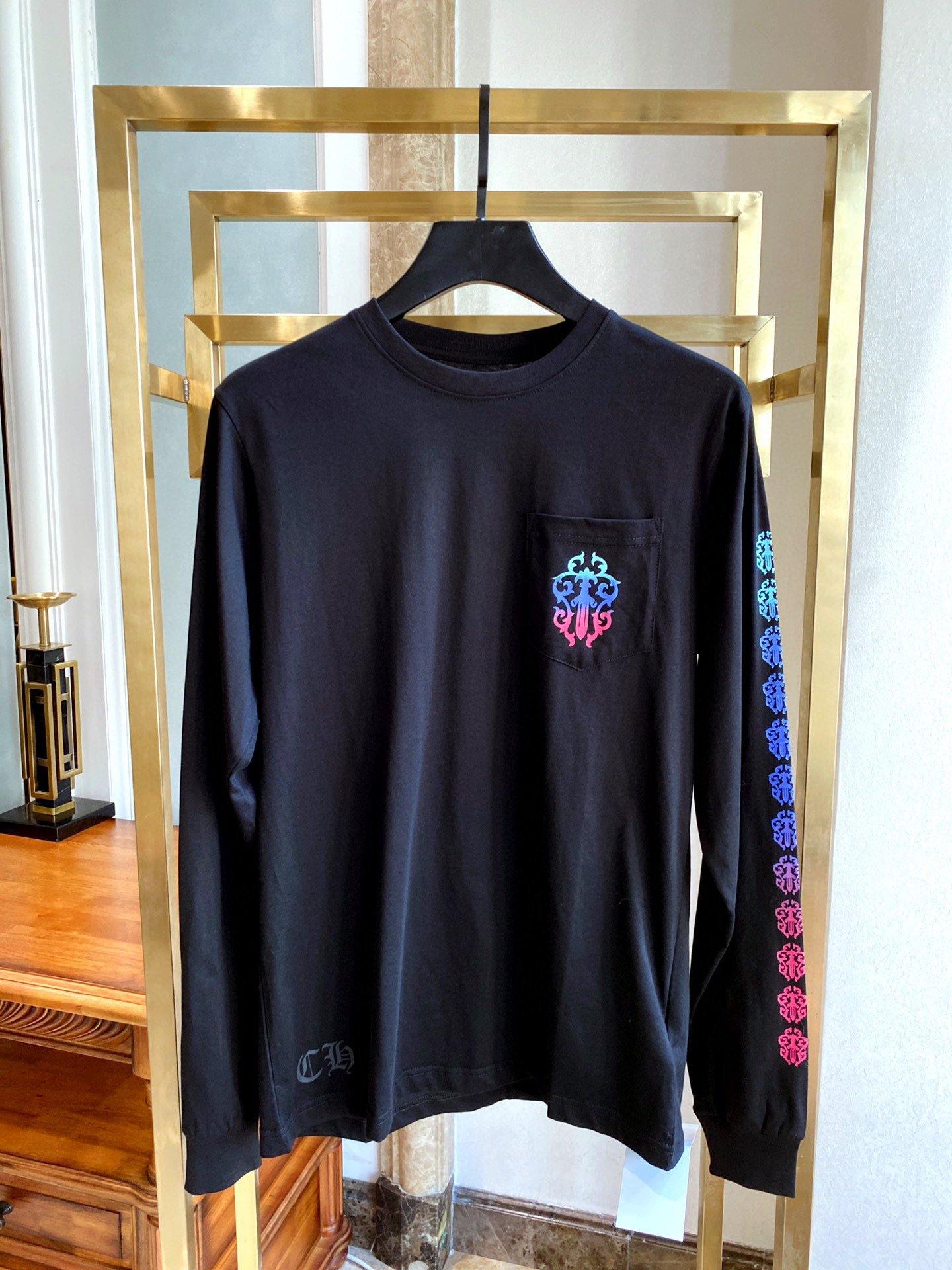 gradient purple horseshoe long sleeve - Topmodareps