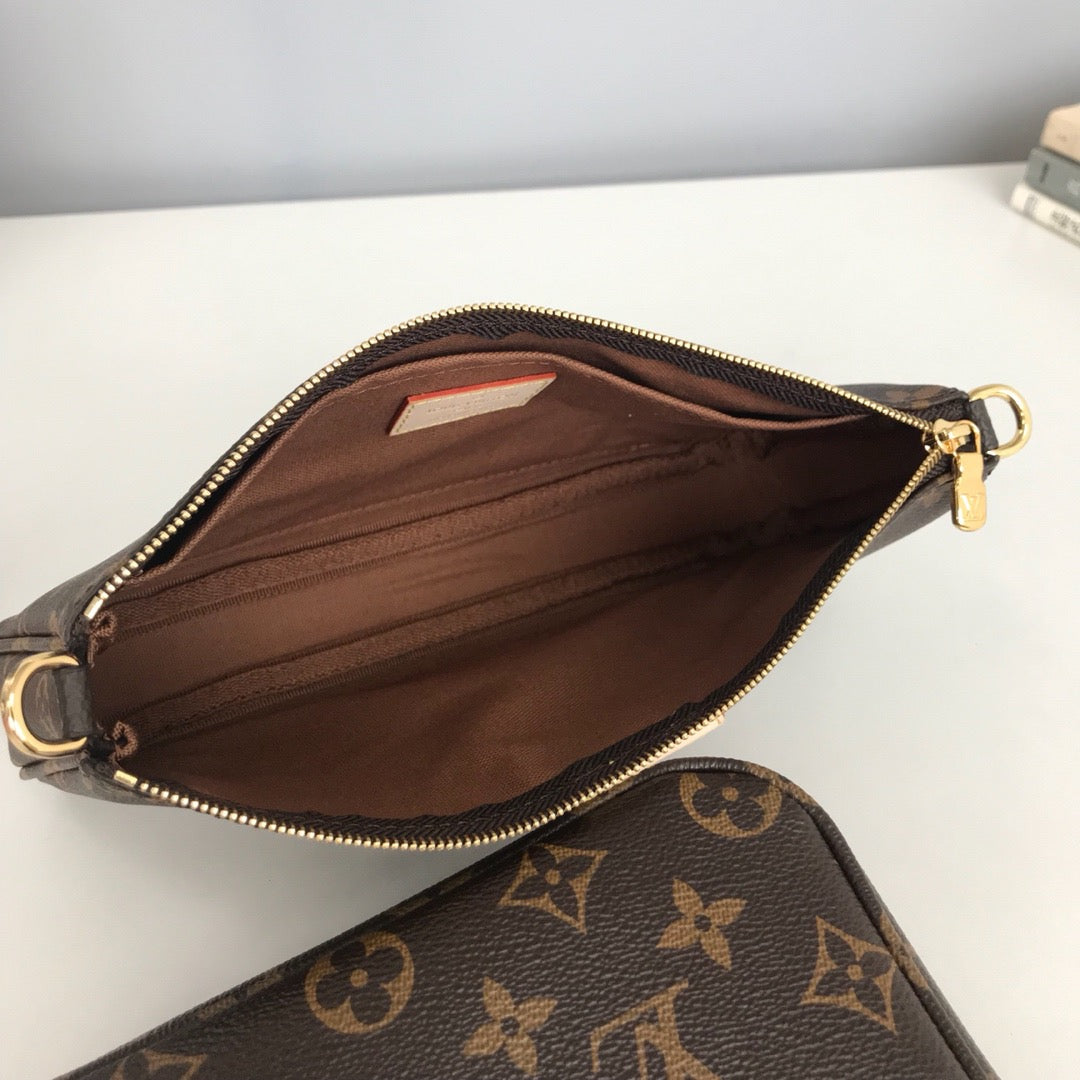 Blue, Black and Flamingo Bags