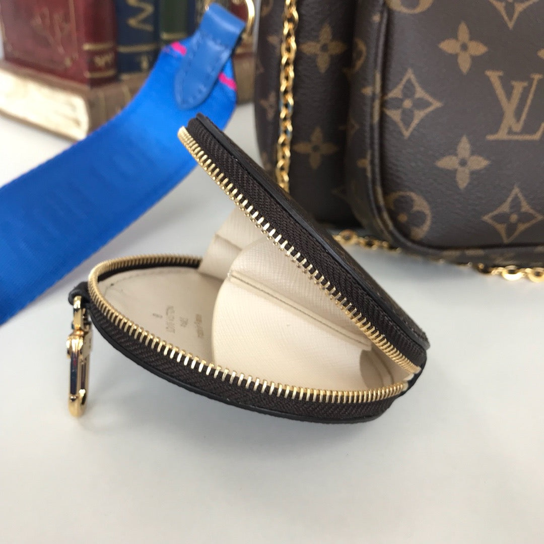 Blue, Black and Flamingo Bags