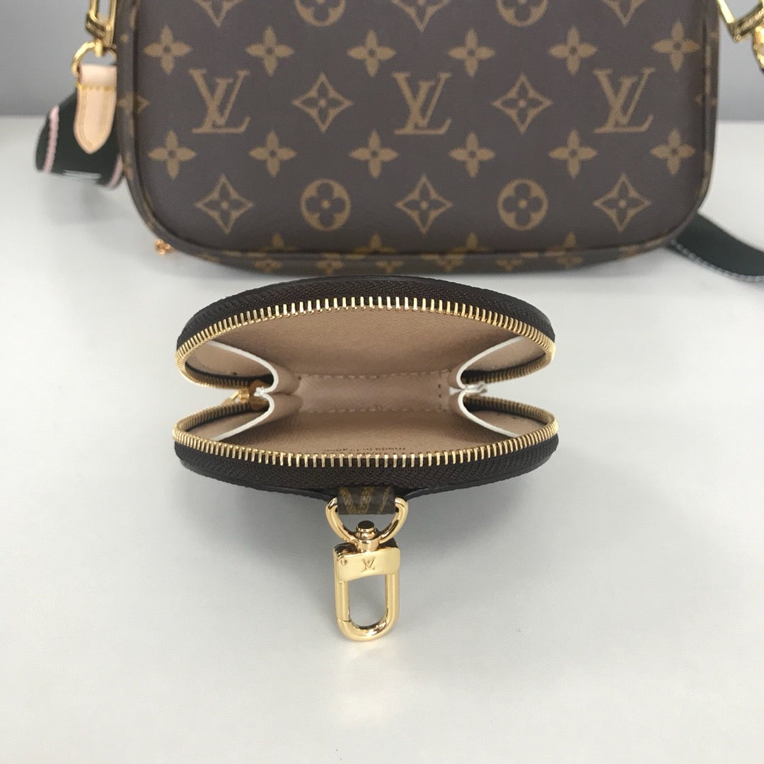 Blue, Black and Flamingo Bags