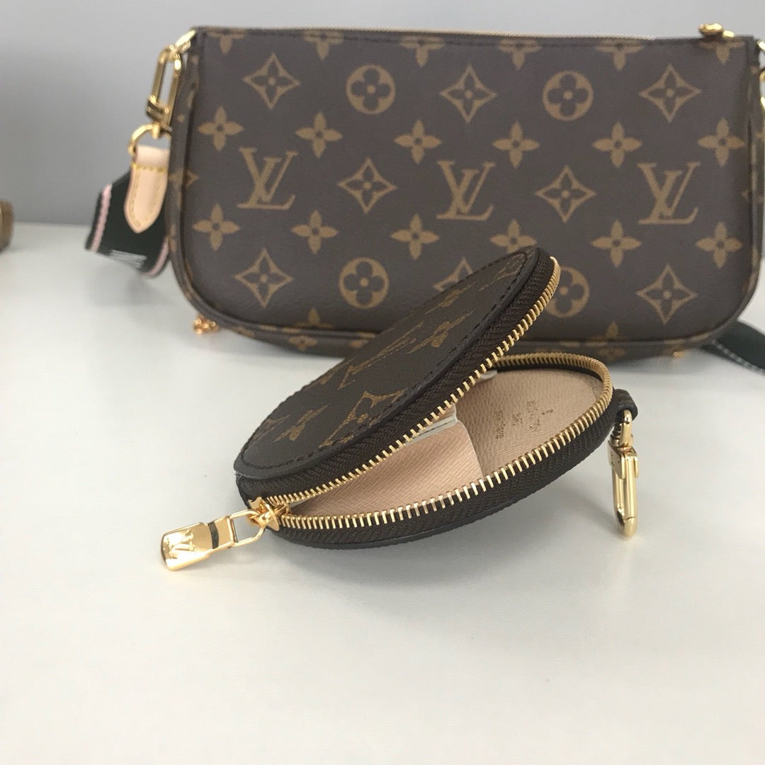 Blue, Black and Flamingo Bags