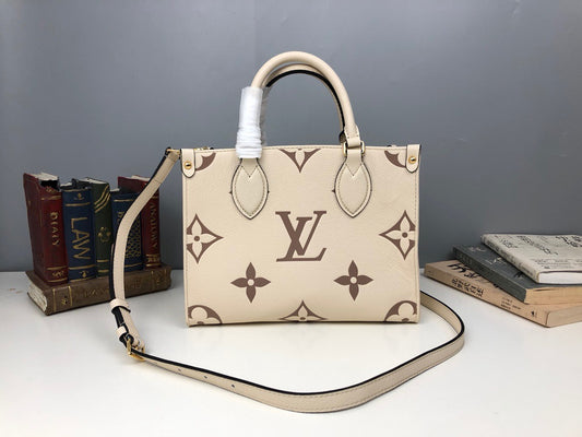 Wheat, Brown, Black, Gray and Deep Pink Bags