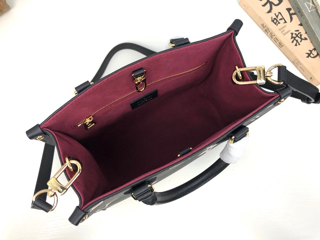 Wheat, Brown, Black, Gray and Deep Pink Bags