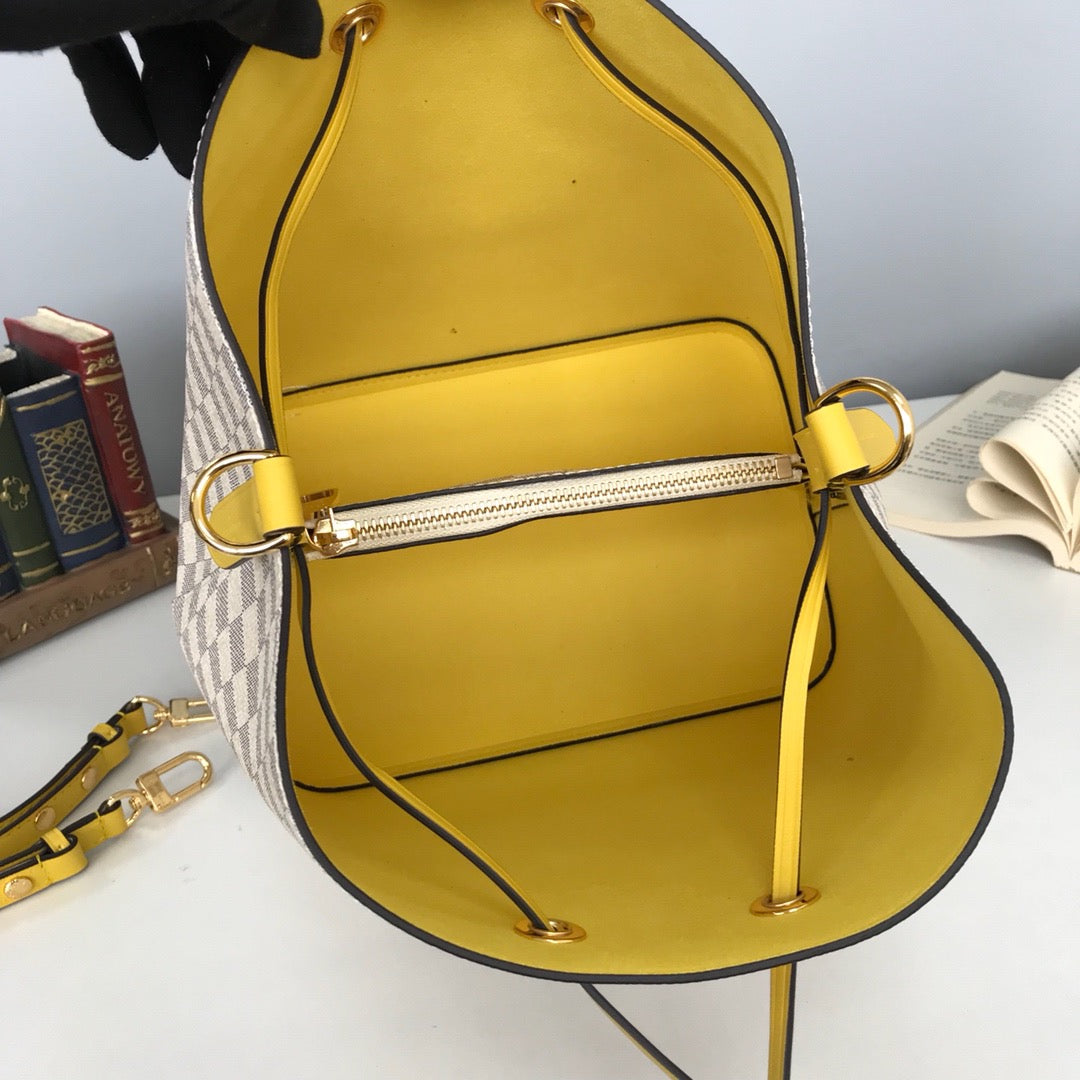 Pale Violet Red, Yellow and Navy Blue Bags