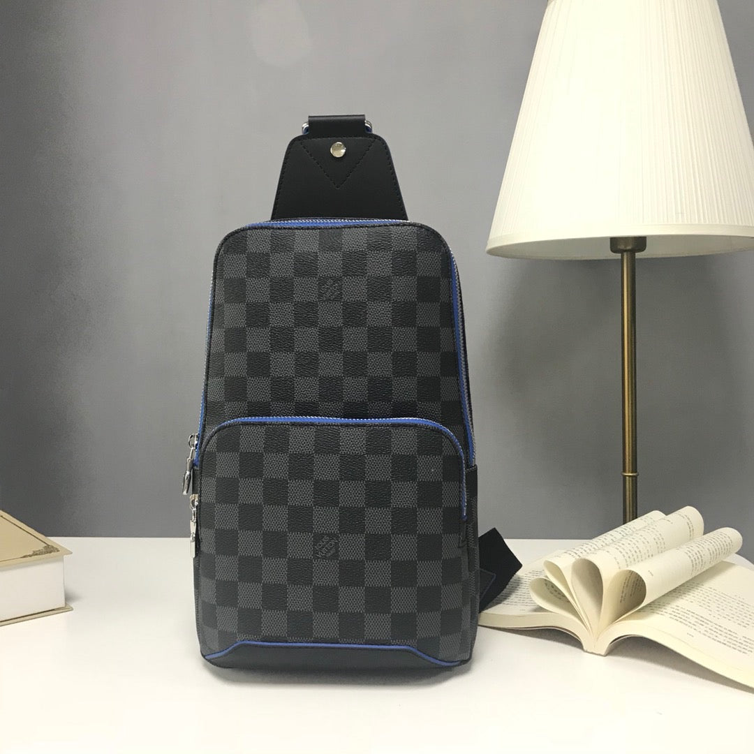 Brown, Black and Blue Bags